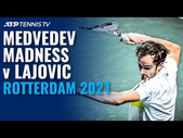 Daniil Medvedev Madness in Defeat to Lajovic  | Rotterdam 2021