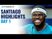 Tiafoe and Jarry Lock Horns at Night; Bagnis and Cecchinato Battle | Santiago 2021 Day 1 Highlights