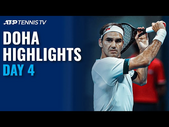 Federer Faces Basilashvili; Thiem vs Bautista Agut | Doha 2021 Day 4 Highlights