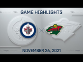 NHL Highlights | Jets vs. Wild - Nov. 26, 2021