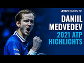 World No. 2 & Most Wins on Tour | Daniil Medvedev 2021 ATP Highlights