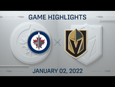 NHL Highlights | Jets vs. Golden Knights - Jan. 2, 2022