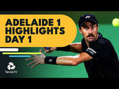 Johnson Takes On Vukic; Seeds Djere & Kwon Feature | Adelaide 1 2022 Highlights Day 1