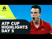 Hurkacz & Schwartzman Battle; Tsitsipas, Ruud, Bautista Agut Play | ATP Cup 2022 Day 5 Highlights