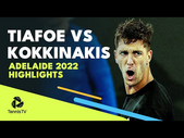 Frances Tiafoe vs Thanasi Kokkinakis Thriller! | Adelaide International 1 2022 Highlights