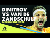 Grigor Dimitrov vs Botic Van De Zandschulp EPIC | Melbourne Summer Set 2022 Highlights