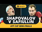 Quality Denis Shapovalov vs Roman Safiullin Battle | ATP Cup 2022 Highlights