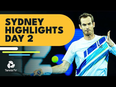 Murray Faces Durasovic; Popyrin Takes On Martinez | Sydney 2022 Day 2 Highlights