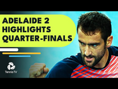 Cilic Faces Paul; Khachanov & Kokkinakis Also In Action | Adelaide 2 Quarter-Finals Highlights