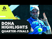 Shapovalov, Bautista Agut In Action; Khachanov & Cilic Face Off | Doha 2022 Quarter-Final Highlights