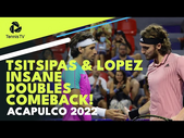 Stefanos Tsitsipas & Feliciano Lopez Incredible Tiebreak Comeback in Acapulco vs Cabal/ Farah!