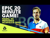 Every Point From EPIC 20-Minute Game Between Rafa Nadal & Daniil Medvedev In Acapulco!