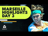 Rublev vs Gasquet THRILLER; Karatsev, Rune & Pouille All In Action | Marseille 2022 Highlights Day 3