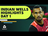 Kyrgios Faces Baez; Korda Battles Kokkinakis, Musetti in Action | Indian Wells 2022 Day 1 Highlights