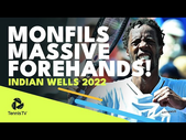 Three MONSTER Gael Monfils Forehands vs Medvedev! | Indian Wells 2022