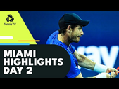 Murray in Action; Korda, Tsonga Feature | Miami 2022 Day 2 Highlights