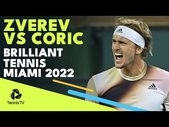 Zverev vs Coric Incredible Tennis | Miami Open 2022 Round 2 Highlights