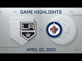 NHL Highlights | Kings vs. Jets - Apr. 2, 2022