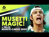 Lorenzo Musetti MAGICAL Performance vs Auger-Aliassime! | Monte-Carlo 2022