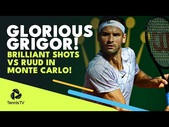 GLORIOUS Grigor Dimitrov Tennis vs Ruud in Monte-Carlo 