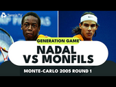 GENERATION GAME: Rafa Nadal vs Gael Monfils First-Ever Meeting! Monte-Carlo 2005 Round 1