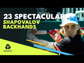 23 Spectacular Denis Shapovalov Backhands!