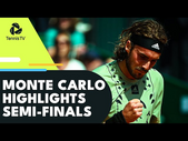 Tsitsipas vs Zverev; Davidovich Fokina vs Dimitrov | Monte Carlo 2022 Semi-Final Highlights