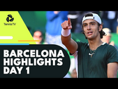 Musetti Battles Baez; Munar, Robredo & More Feature | Barcelona 2022 Highlights Day 1