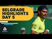 Fognini Challenges Otte; Rublev Takes On Daniel | Belgrade 2022 Highlights Day 5