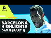 Tsitsipas Battles Dimitrov; Alcaraz, Auger-Aliassime Play | Barcelona 2022 Day 5 Highlights (Part 1)
