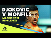 Novak Djokovic vs Gael Monfils Highlights | Madrid 2022