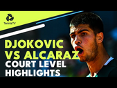 Novak Djokovic vs Carlos Alcaraz: Court-Level Highlights | Madrid 2022
