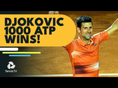 Novak Djokovic 1000th ATP Win! Winning Moment, Celebration & Reaction 