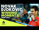 Novak Djokovic Championship Point, Trophy Lift & Lovely Words With Tsitsipas | Rome 2022