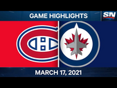 NHL Game Highlights | Canadiens vs. Jets – Mar. 17, 2021