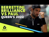 Matteo Berrettini Brilliance vs Tommy Paul | Queen's 2022 Quarter-Final