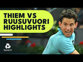 Dominic Thiem vs Emil Ruusuvuori Highlights | Bastad 2022