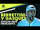 Enthralling Matteo Berrettini vs Richard Gasquet Highlights | Gstaad 2022