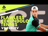 Flawless Francisco Cerundolo Tennis vs Andrey Rublev in Hamburg!