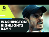 Murray Opens Against Ymer; Edmund, Draper in Action | Washington 2022 Day 1 Highlights