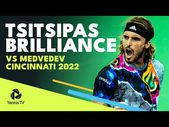 Stefanos Tsitsipas Brilliance in Medvedev Win! | Cincinnati 2022 Highlights