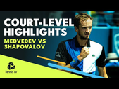 Court-Level Daniil Medvedev vs Denis Shapovalov Highlights | Cincinnati 2022