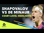 Denis Shapovalov vs Alex de Minaur Court-Level Highlights | Montreal 2022