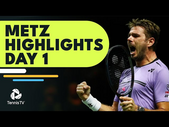 Wawrinka Faces Piros; Korda, Gaston & More Feature | Metz 2022 Highlights Day 1