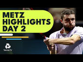 Gilles Simon Battles David Goffin; Munar & More Feature | Metz 2022 Highlights Day 2