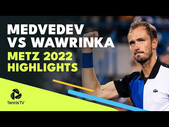 Daniil Medvedev vs Stan Wawrinka | Metz 2022 Highlights