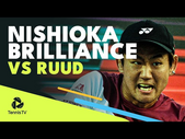 Yoshihito Nishioka Amazing Tennis To Stun Casper Ruud! | Seoul 2022 Highlights