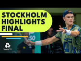 Holger Rune vs Stefanos Tsitsipas For The Title  | Stockholm 2022 Highlights Final