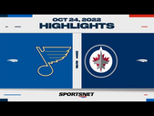 NHL Highlights | Blues vs. Jets - October 24, 2022