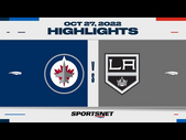 NHL Highlights | Jets vs. Kings - October 27, 2022